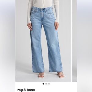 Rag & Bone Lori High Waist Wide Leg Jeans